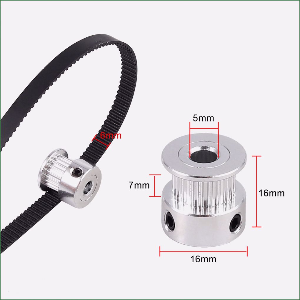 3d Drucker Vorlagen Zahnrad Neu 8x Gt2 20 Teeth Bohrung 5mm 5m Zahnrad Zahnriemen Fr 3d