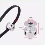 3d Drucker Vorlagen Zahnrad Neu 8x Gt2 20 Teeth Bohrung 5mm 5m Zahnrad Zahnriemen Fr 3d