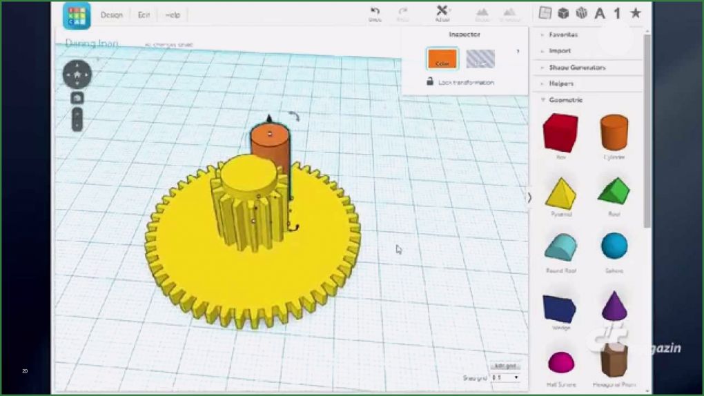 3d Drucker Vorlagen Zahnrad Wunderbar Tinkercad Zahnräder Bauen
