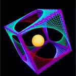 3d Würfel Vorlage Cool Psywork Schwarzlicht 3d Stringart Würfel &quot;violet Flower&quot; 55cm
