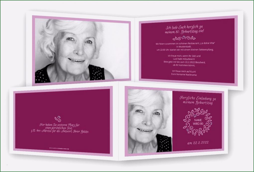 80 Geburtstag Einladung Vorlage Süß Einladung 80 Geburtstag