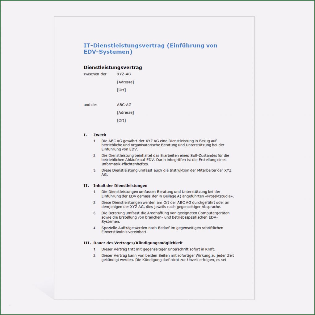 Abberufung Datenschutzbeauftragter Vorlage Bewundernswert Muster Dienstleistungsvertrag Externer Datenschutzbeauftragter