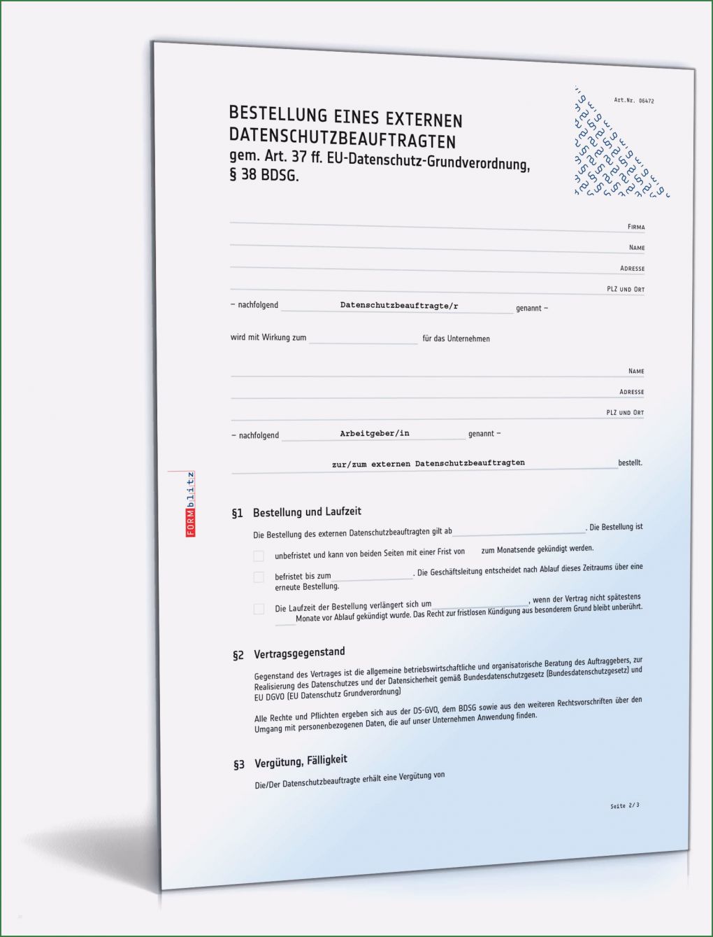 Abberufung Datenschutzbeauftragter Vorlage Inspiration Bestellung Externer Datenschutzbeauftragter