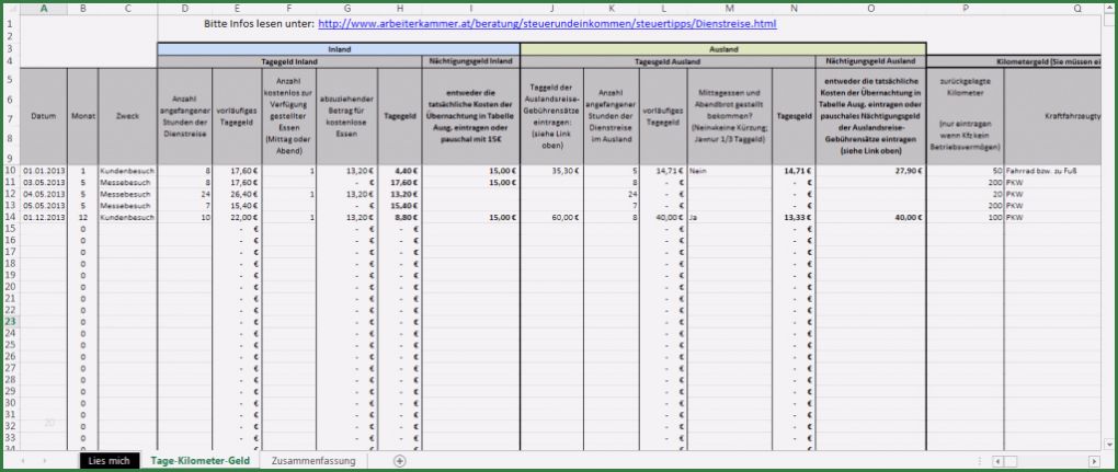 Abrechnung Vorlage Excel Einzigartig Excel Vorlage Reisekosten Kilometergeld &amp; Tagegeld Für