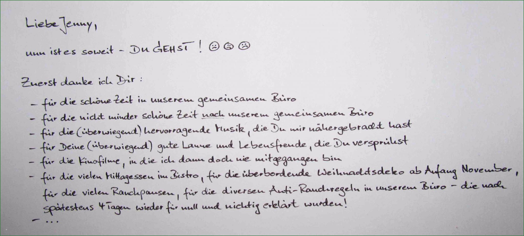 Abschiedsbrief Auslandsjahr Vorlage Gut Abschied Erste Mein Letzter Arbeitstag 2 Jahre