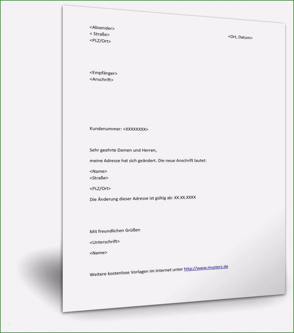 Adressänderung Vorlagen Kostenlos Schön New Kundenanschreiben Umzug Vorlage 2019