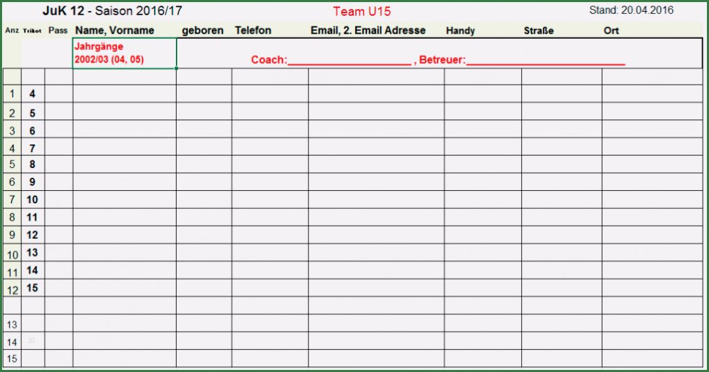 Adressliste Vorlage Pdf Fabelhaft 12 Adressliste Vorlage