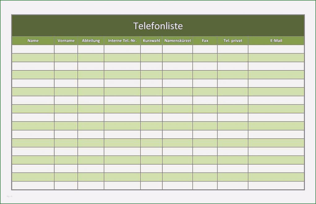 Adressliste Vorlage Pdf Luxus 9 Adressliste Vorlage