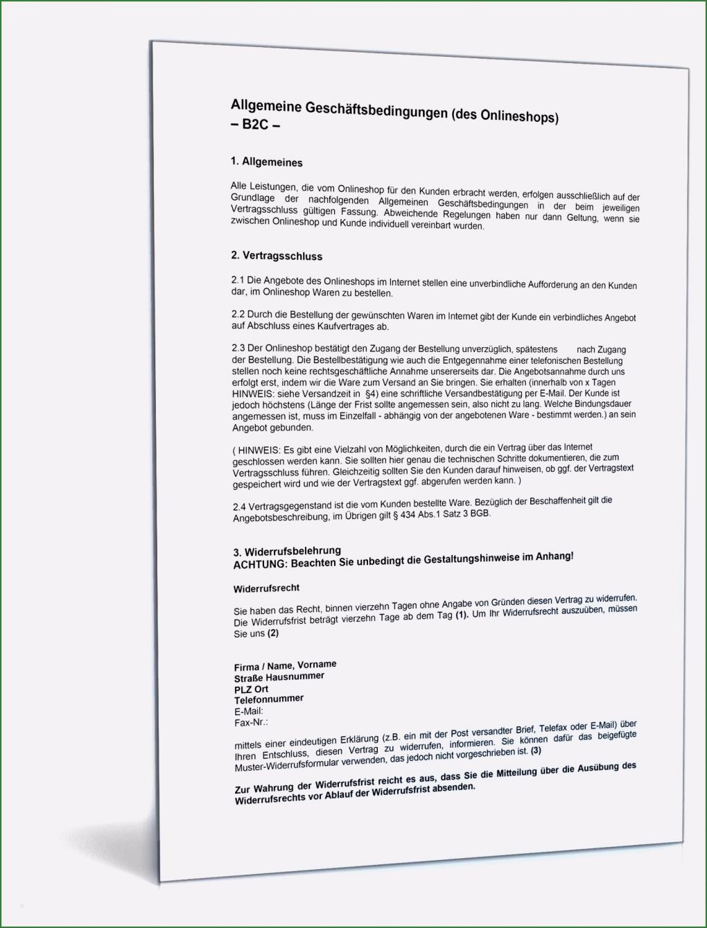 Agb Onlineshop Vorlage Luxus 4 Widerrufsrecht Vorlage Lineshop Meltemplates
