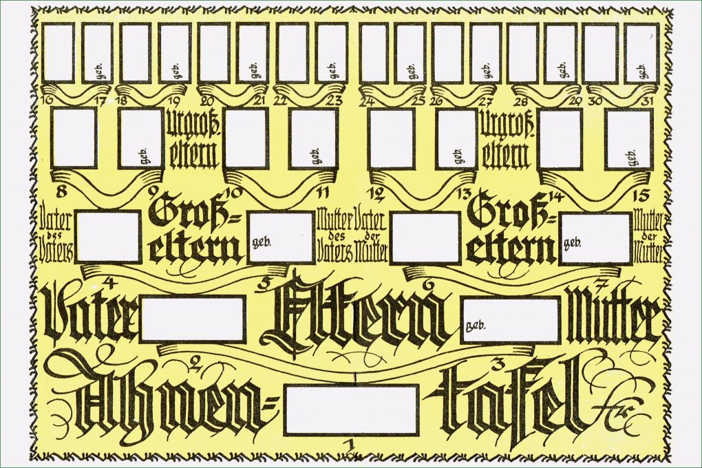 Ahnentafel Erstellen Vorlage Erstaunlich Ahnentafel 31 Einzelstücke Und Konvolute