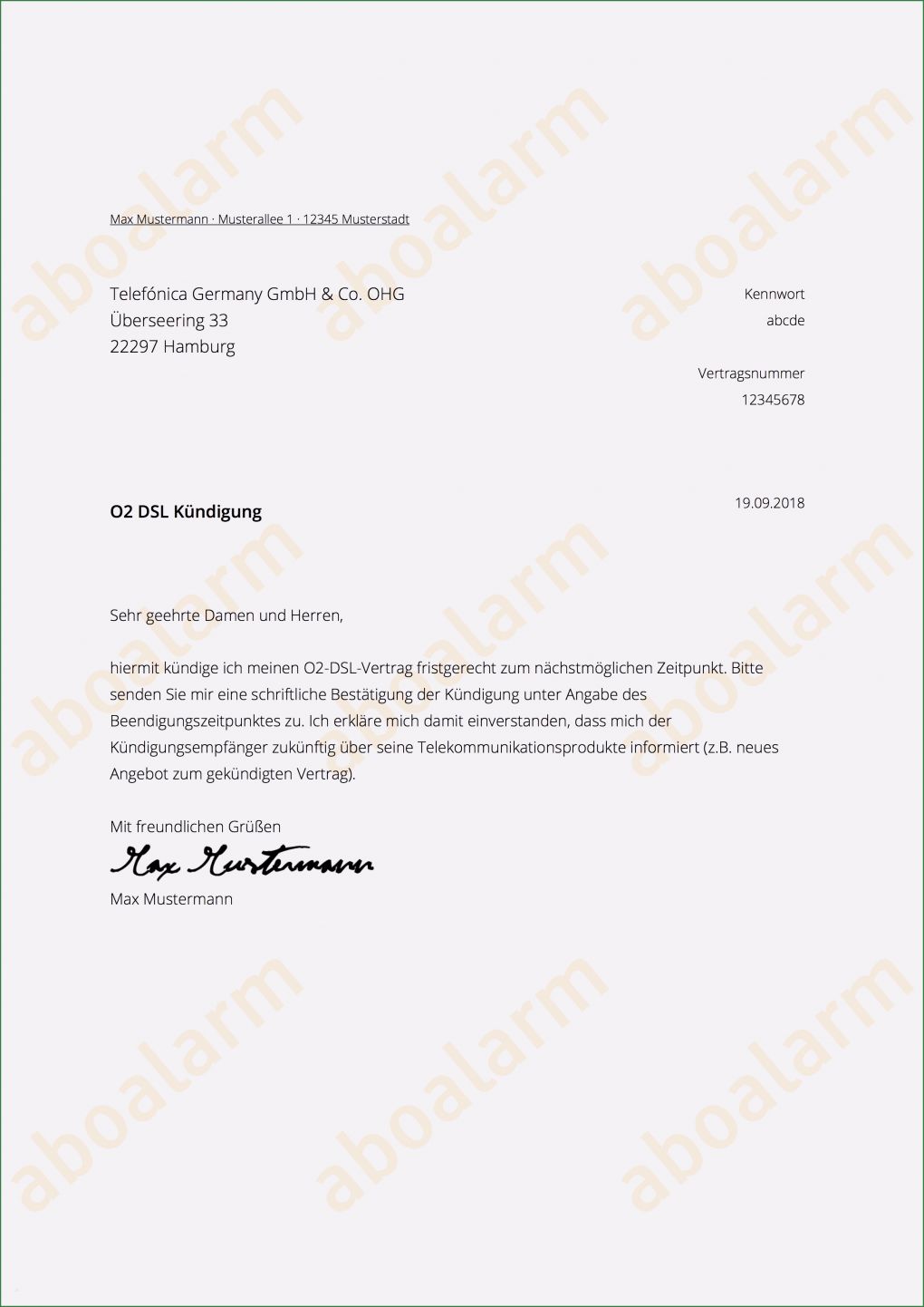 Alice Dsl Kündigung Vorlage Cool O2 Kündigen Geprüfte Vorlage