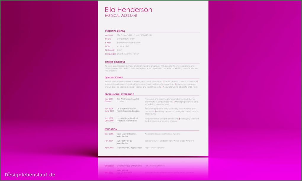 Amerikanischer Lebenslauf Vorlage Kostenlos Erstaunlich Bewerbung Englisch Muster Als Wordvorlage Zum Download