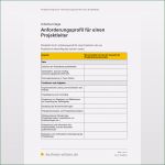 Anforderungsprofil Vorlage Kostenlos Bewundernswert Anforderungsprofil Für Eine Projektleitung – Checkliste