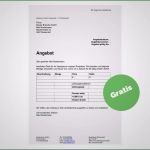 Angebot Einholen Vorlage Kostenlos Beste Angebot Muster In Word Kostenlos Herunterladen