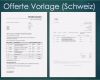 Angebot Einholen Vorlage Kostenlos Bewundernswert Ferte Vorlage Schweiz Kostenlos