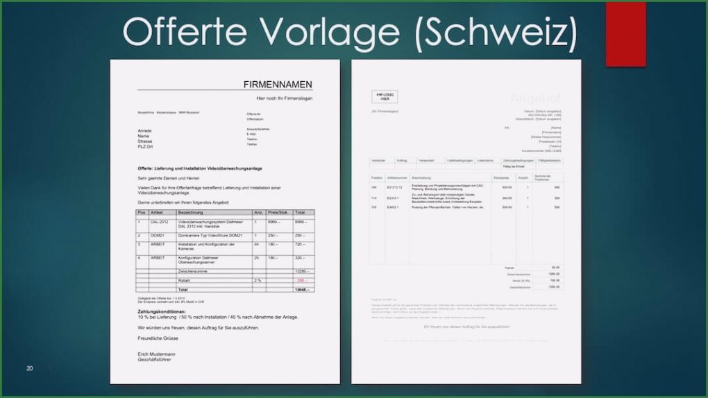 Angebot Einholen Vorlage Kostenlos Bewundernswert Ferte Vorlage Schweiz Kostenlos