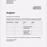 Angebot Word Vorlage Luxus Angebot Muster In Word Kostenlos Herunterladen