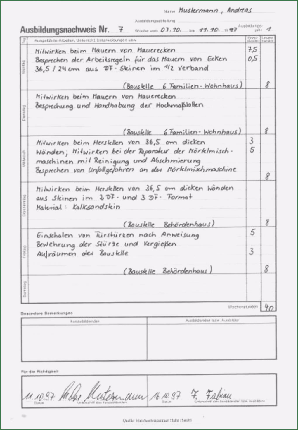 Anlagenmechaniker Wochenbericht Vorlagen Süß Ausbildung Berichtsheft Vorlage