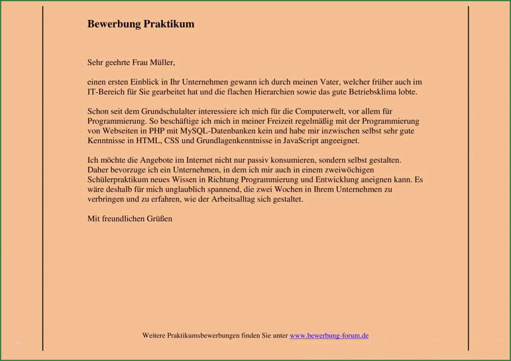 Anschreiben Bewerbung Praktikum Vorlage Beste Bewerbungsschreiben Muster Bewerbungsschreiben Ota