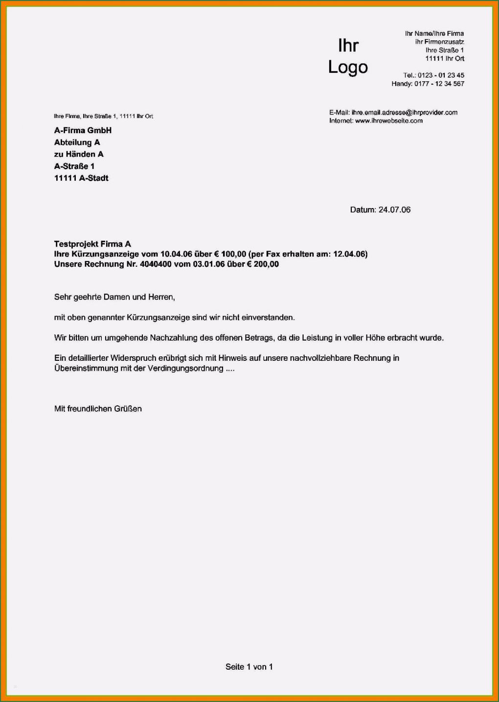Anschreiben Rechnung Vorlage Wunderbar 7 Anschreiben Rechnung Per E Mail