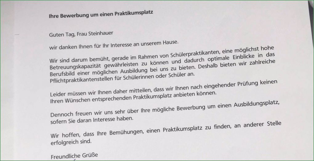 Antwort Auf Absage Bewerbung Vorlage Schönste 16 Absage Bewerbung Ausbildung Muster
