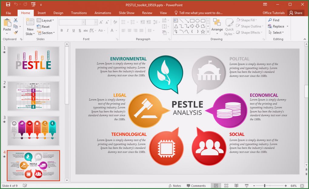 Apple Powerpoint Vorlage Wunderbar Animated Pestle Analysis Presentation Template for Powerpoint