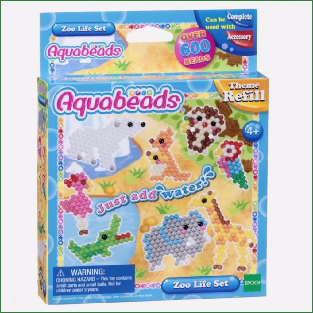 Aquabeads Einhorn Vorlage Schönste Epoch Traumwiesen Aquabeads Zootier Set 600 Perlen