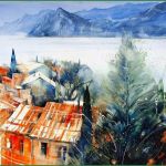 Aquarellmalerei Landschaften Vorlagen Beste Landschaften Heinz Schweizer Blick Von Malcesine