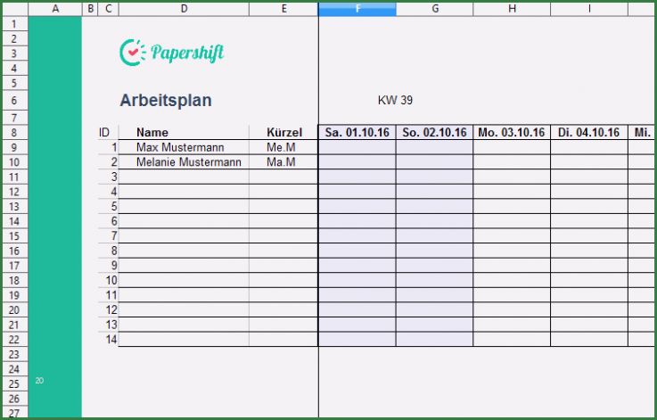 Arbeitsplan Excel Vorlage Schön Arbeitsplan Vorlage Excel Kostenloser Download