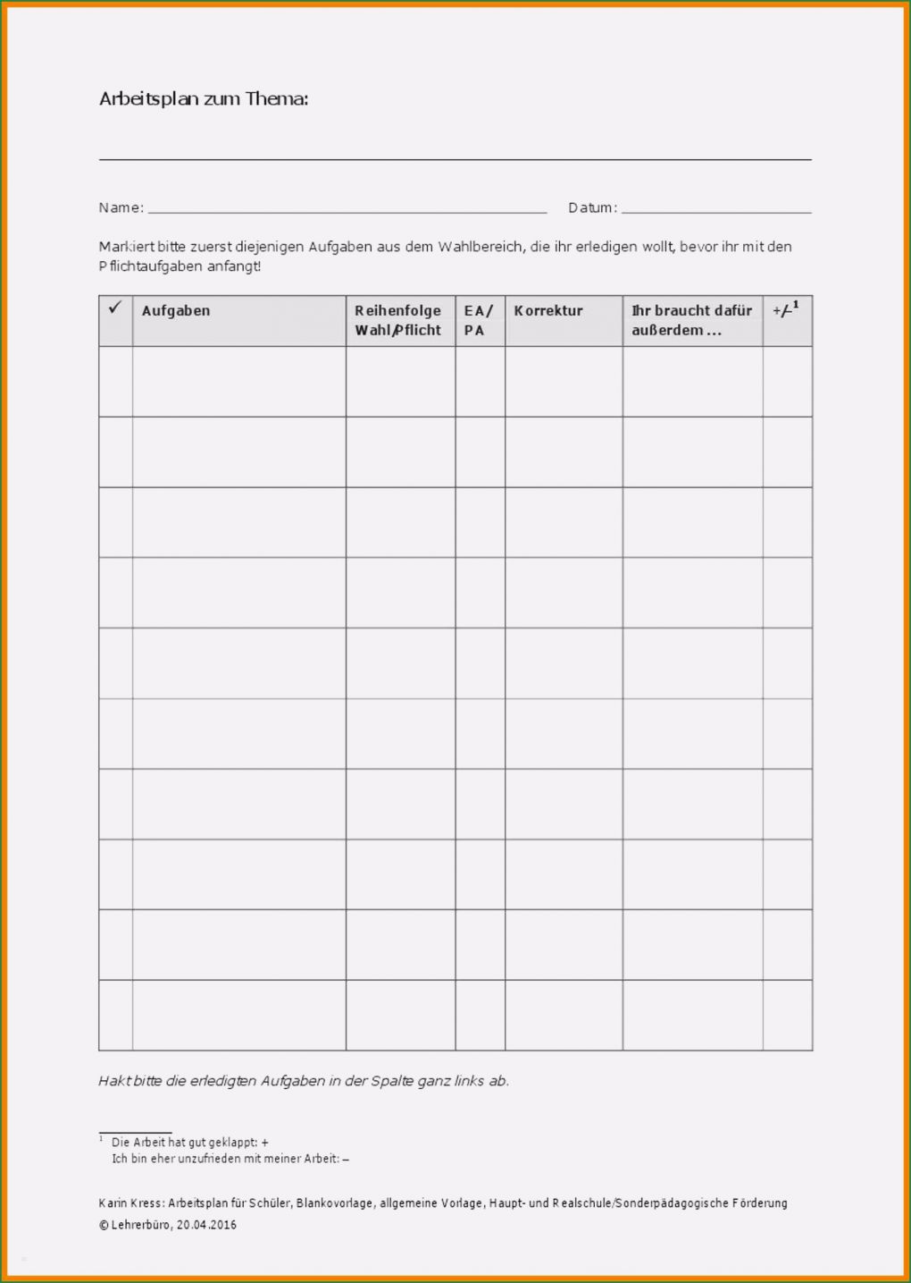 Arbeitsplan Vorlage Word Best Of 10 Arbeitsplan Vorlage Word