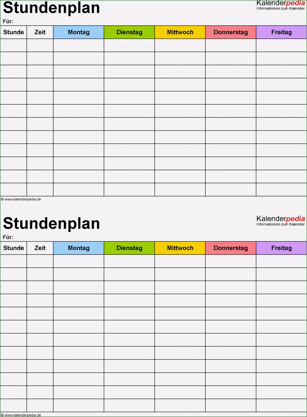 Arbeitsplan Woche Vorlage Süß Stundenplan Ausfüllen Und Ausdrucken Kinderbilder Download