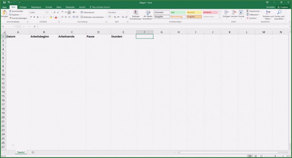Arbeitszeittabelle Excel Vorlage Bewundernswert Monatliche Arbeitszeit Tabelle – Pineapple