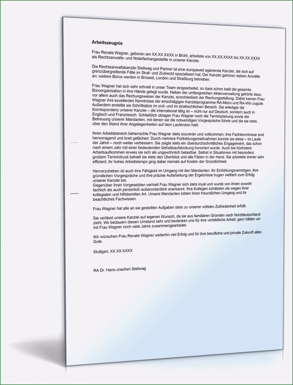 Arbeitszeugnis Rechtsanwaltsfachangestellte Vorlage Erstaunlich Arbeitszeugnis Rechtsanwaltsfachangestellte Note Eins