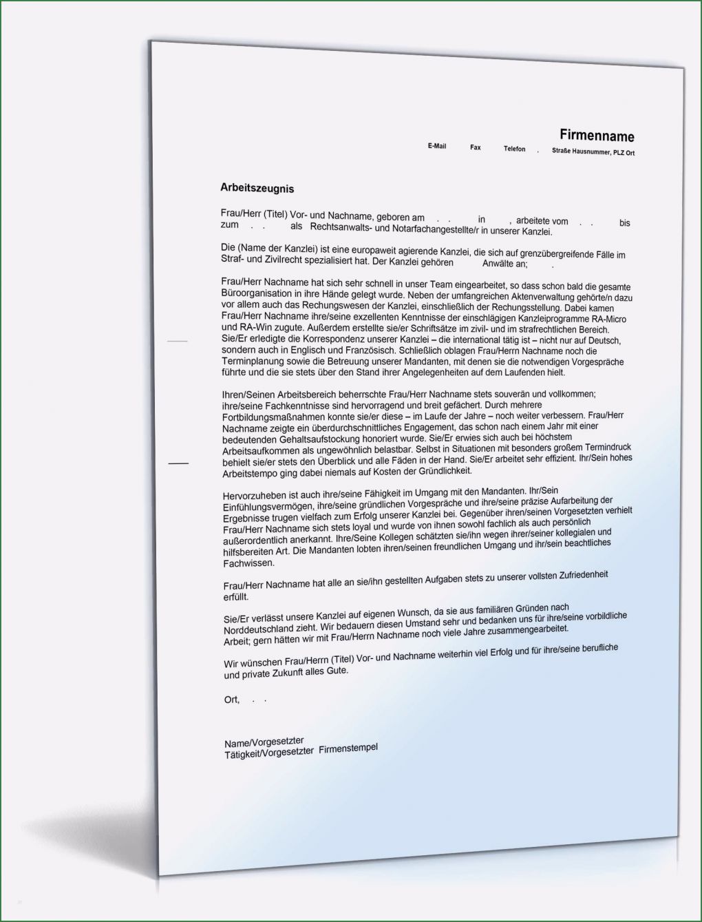 Arbeitszeugnis Rechtsanwaltsfachangestellte Vorlage Schönste Arbeitszeugnis Rechtsanwaltsfachangestellte Note Eins