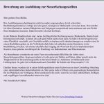 Arbeitszeugnis Steuerberater Vorlage Inspiration Steuerfachangestellte Bewerbung Um Ausbildung Muster Und