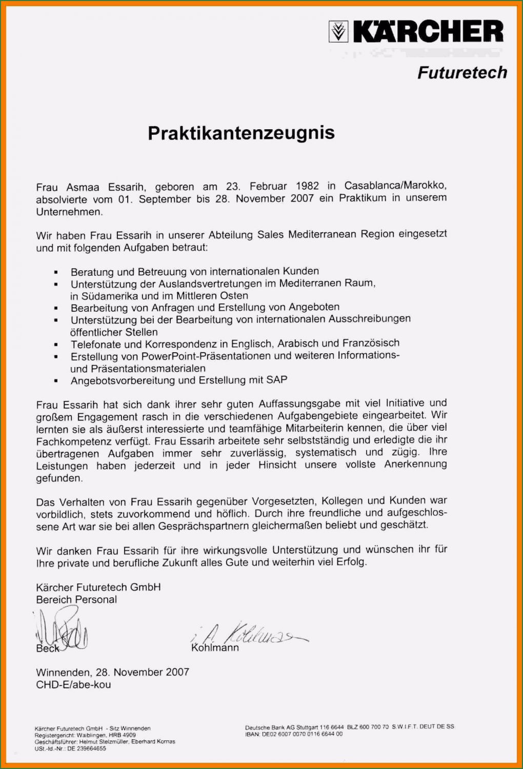 Arbeitszeugnis Steuerberater Vorlage Süß 18 Arbeitszeugnis Englisch Muster