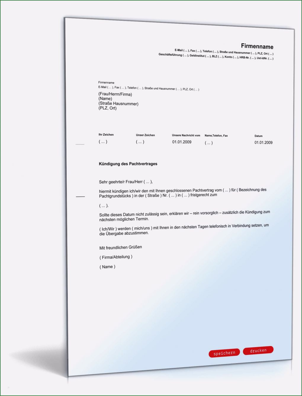 Auflösungsvertrag Gbr Vorlage Kostenlos Erstaunlich Kündigung Pachtvertrag