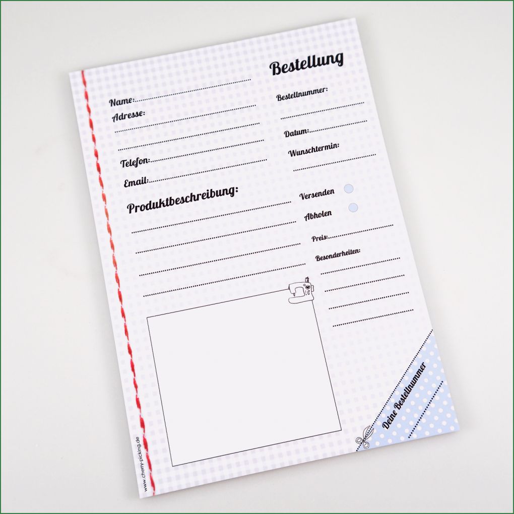 Auftragsbuch Vorlage Neu Auftragsbuch Cherry Picking