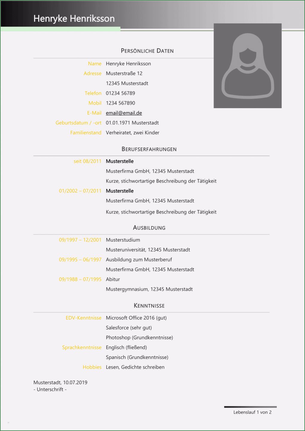 Ausbildung Lebenslauf Vorlage Inspiration Lebenslauf Wie Er Dir Professionell Gelingt