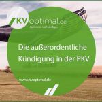 Außerordentliche Kündigung Private Krankenversicherung Vorlage Süß Die Außerordentliche Kündigung In Der Pkv