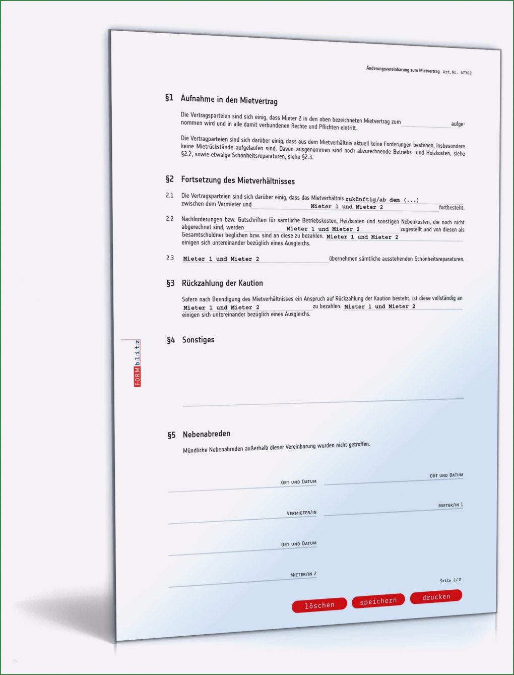 Ausfallbürgschaft Miete Vorlage Elegant 17 Mietvertrag Ausdrucken Kostenlos