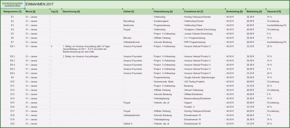 Ausgaben Tabelle Vorlage Großartig Einnahmen Und Ausgaben Eingeben – Ea Tabelle