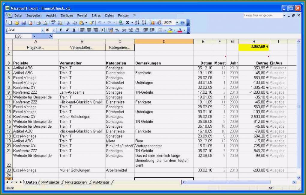 Ausgaben Tabelle Vorlage Gut 7 Einnahmen Ausgaben Rechnung Excel Vorlage