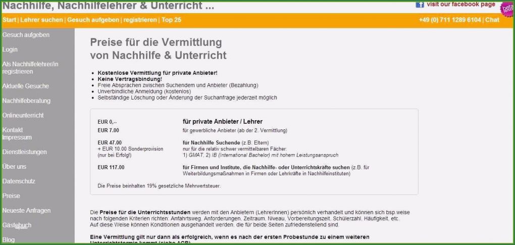 Aushang Nachhilfe Vorlage Fabelhaft 11 toll Vorlage Rechnung Für Vermittlung Sie