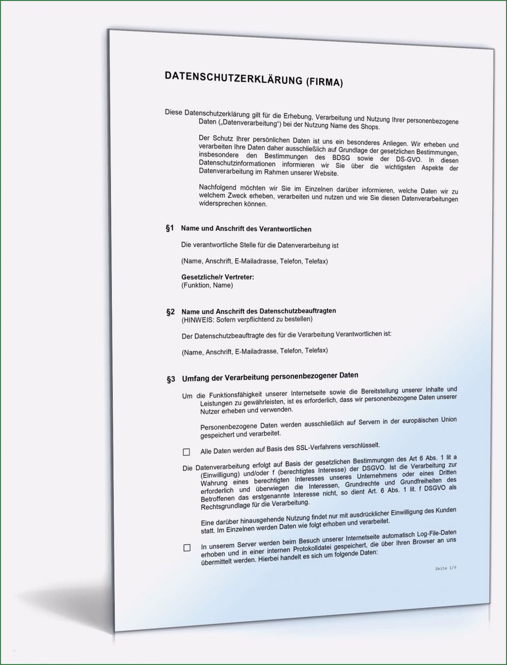 Auskunft Personenbezogene Daten Vorlage Dsgvo Gut Datenschutzerklärung Line Shop