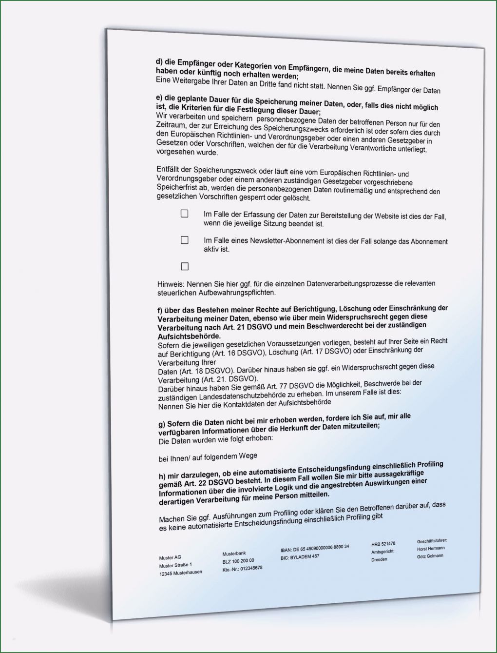 Auskunft Personenbezogene Daten Vorlage Dsgvo Hübsch Selbstauskunft Muster Dsgvo Zur Verarbeitung