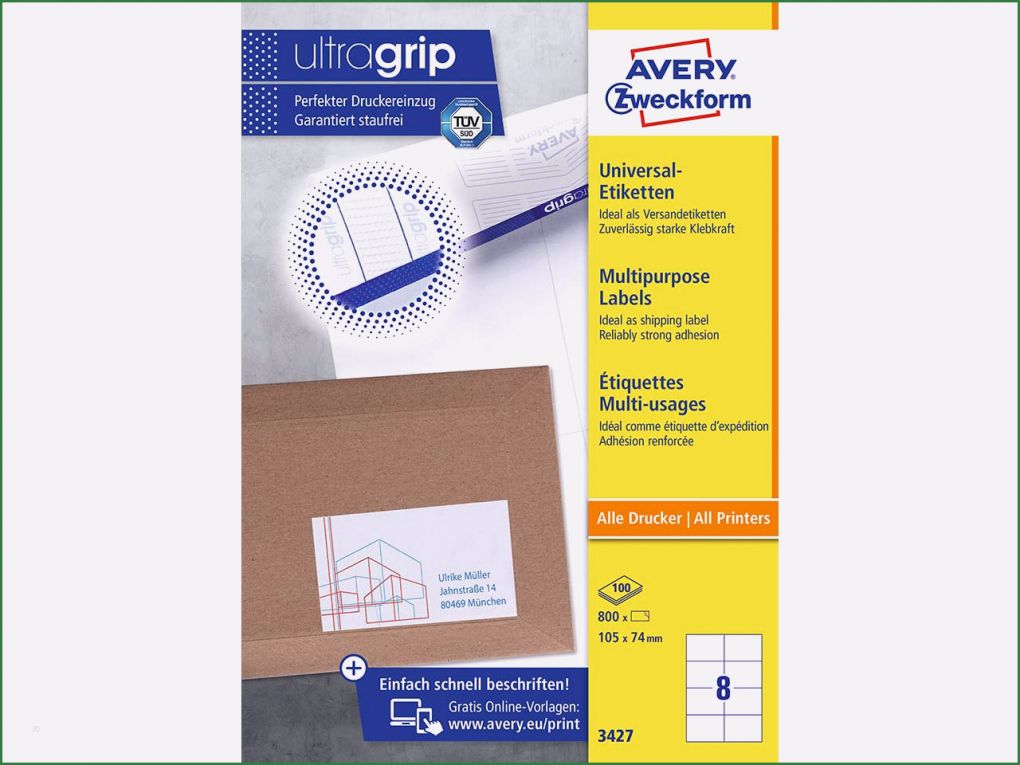 Avery Zweckform L4761 Vorlage Angenehm Avery Zweckform L7636 25 Adress Etiketten A4 1200 Stck 45