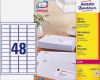 Avery Zweckform L4761 Vorlage Bewundernswert Avery Zweckform L7636 25 Adress Etiketten A4 1200 Stck 45