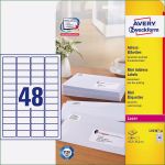 Avery Zweckform L4761 Vorlage Bewundernswert Avery Zweckform L7636 25 Adress Etiketten A4 1200 Stck 45