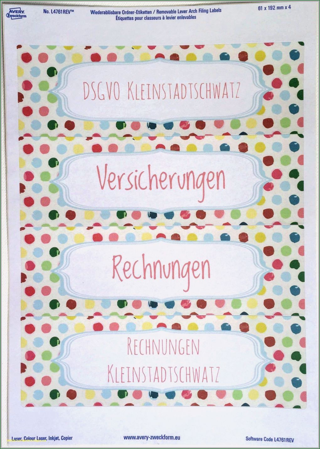 Avery Zweckform L4761 Vorlage Fabelhaft 26 Luxus Bilder Von Vorlage Avery L4761
